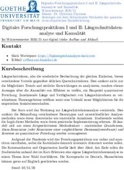 Digitales Forschungspraktikum I und II: L&auml;ngsschnittdaten-analyse und Kausalit&auml;t - Dr ...
