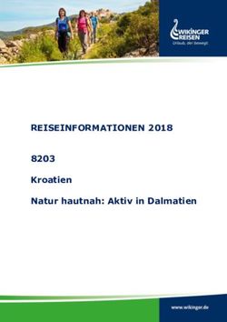 REISEINFORMATIONEN 2018 - 8203 Kroatien Natur hautnah: Aktiv in Dalmatien - Wikinger Reisen