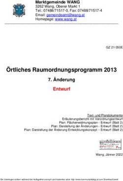 &Ouml;rtliches Raumordnungsprogramm 2013 - &Auml;nderung Entwurf - Marktgemeinde Wang