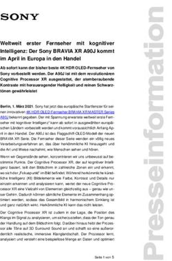 Weltweit erster Fernseher mit kognitiver Intelligenz: Der Sony BRAVIA XR A90J kommt im April in Europa in den Handel