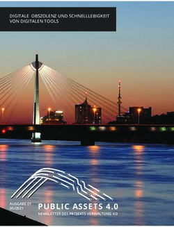 PUBLIC ASSETS 4.0 - DIGITALE OBSZOLENZ UND SCHNELLLEBIGKEIT VON DIGITALEN TOOLS - AUSGABE 01 - FH Campus Wien