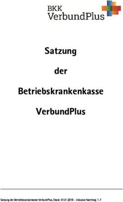 Satzung der Betriebskrankenkasse VerbundPlus - Krankenkassen.de