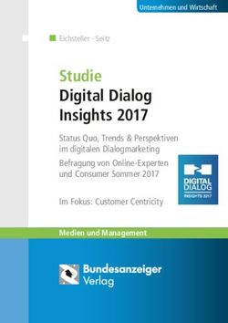Studie Digital Dialog Insights 2017 - Status Quo, Trends & Perspektiven im digitalen Dialogmarketing Befragung von Online-Experten und Consumer ...