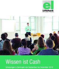 Wissen ist Cash Schulungen & Seminare von September bis Dezember 2019 - Emil Löffelhardt