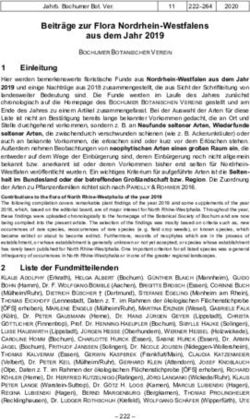 Beiträge zur Flora Nordrhein-Westfalens aus dem Jahr 2019