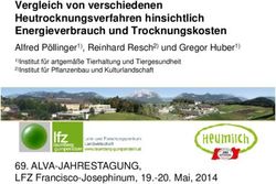 Vergleich von verschiedenen Heutrocknungsverfahren hinsichtlich Energieverbrauch und Trocknungskosten