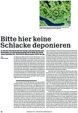Bitte hier keine Schlacke deponieren - Gemeinde Gossau ZH