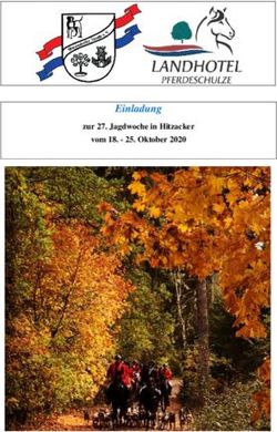 Einladung zur 27. Jagdwoche in Hitzacker vom 18 - Oktober 2020