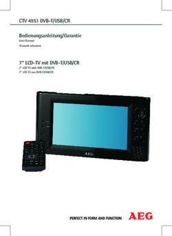 CTV 4951 DVB-T/USB/CR - Bedienungsanleitung/Garantie 7" LCD-TV mit DVB-T/USB/CR