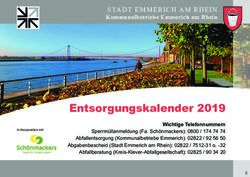 Entsorgungskalender 2019 - STADT EMMERICH AM RHEIN - Sch&ouml;nmackers