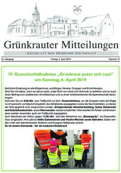Gemeinschaftsaktion "Grünkraut putzt sich raus" am Samstag, 6. April 2019
