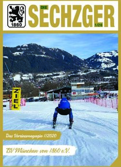 SECHZGER - TSV M&uuml;nchen von 1860 e.V. Das Vereinsmagazin 1/2020 - TSV 1860 M&uuml;nchen eV