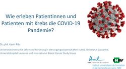 Wie erleben Patientinnen und Patienten mit Krebs die COVID-19 Pandemie?