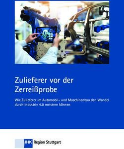 Zulieferer vor der Zerreißprobe - Wie Zulieferer im Automobil- und Maschinenbau den Wandel durch Industrie 4.0 meistern können - IHK Stuttgart