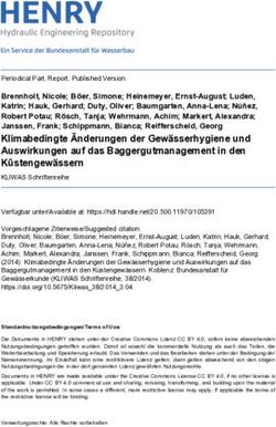 Klimabedingte &Auml;nderungen der Gew&auml;sserhygiene und Auswirkungen auf das Baggergutmanagement in den K&uuml;stengew&auml;ssern - Bundesanstalt f&uuml;r ...