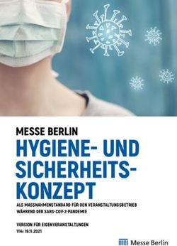 HYGIENE- UND SICHERHEITS-KONZEPT - MESSE BERLIN ALS MASSNAHMENSTANDARD F&Uuml;R DEN VERANSTALTUNGSBETRIEB W&Auml;HREND DER SARS-COV-2-PANDEMIE
