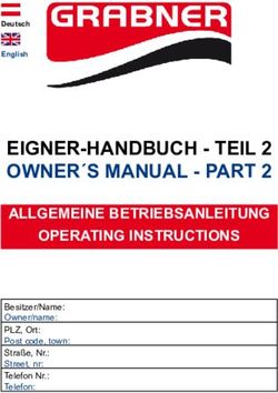 EIGNER-HANDBUCH - TEIL 2 OWNER S MANUAL - PART 2 - ALLGEMEINE BETRIEBSANLEITUNG OPERATING INSTRUCTIONS