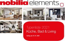 Typenliste 2021 Küche, Bad & Living - Gültig ab 01.01.2021