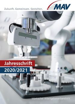 Jahresschrift 2020/2021 - Zukunft. Gemeinsam. Gestalten - M&auml;rkischer Arbeitgeberverband e.V - M&auml;rkischer Arbeitgeberverband eV