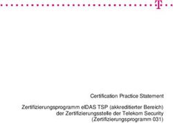 Certification Practice Statement Zertifizierungsprogramm elDAS TSP (akkreditierter Bereich) der Zertifizierungsstelle der Telekom Security ...