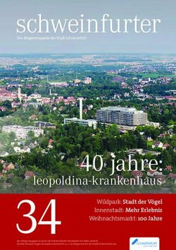 Schweinfurter - 40 jahre: leopoldina-krankenhaus - Stadt Schweinfurt