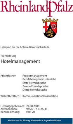 Hotelmanagement Fachrichtung - Berufsbildende Schule