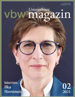 Ilka Horstmeier Interview: www.vbw-bayern.de Schutzgeb&uuml;hr 6,- Euro