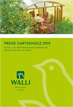 PREISE GARTENHOLZ 2019 - Wohnraum Garten - MODELL- UND PREISÄNDERUNGEN VORBEHALTEN PREISE IN EUR INKL. 20 % MWST - WALLI Wohnraum Garten