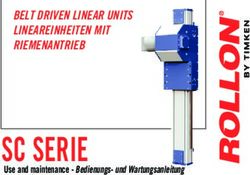 BELT DRIVEN LINEAR UNITS LINEAREINHEITEN MIT RIEMENANTRIEB - USE AND MAINTENANCE - BEDIENUNGS- UND WARTUNGSANLEITUNG - DIMOTION GMBH