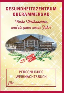 GESUNDHEITSZENTRUM OBERAMMERGAU - Frohe Weihnachten und ein gutes neues Jahr! - f&uuml;r - und Vital ...