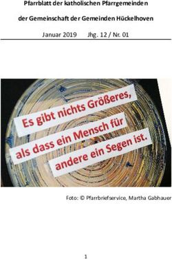PFARRBLATT DER KATHOLISCHEN PFARRGEMEINDEN DER GEMEINSCHAFT DER GEMEINDEN H&Uuml;CKELHOVEN - JANUAR2019 JHG.12/NR.01 - GDG H&Uuml;CKELHOVEN