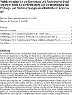 Verfahrensablauf bei der Einrichtung und &Auml;nderung von Studi-eng&auml;ngen sowie bei der Erarbeitung und Verabschiedung von Pr&uuml;fungs- und ...