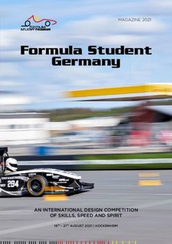 Formula Student Germany - AN INTERNATIONAL DESIGN COMPETITION OF SKILLS, SPEED AND SPIRIT
