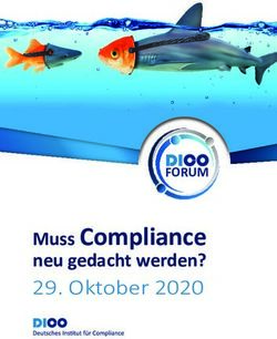 Muss Compliance neu gedacht werden? 29. Oktober 2020 - FORUM - DICO-Forum 2021