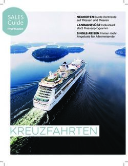 KREUZFAHRTEN - SALES Guide NEUHEITEN Bunte Kontraste auf Fl&uuml;ssen und Meeren LANDAUSFL&Uuml;GE Individuell statt Massenprogramm SINGLE-REISEN Immer mehr ...