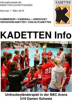 KADETTEN Info - Unihockeyl&auml;nderspiel in der BBC Arena U19 Damen Schweiz - KOMMISSION HANDBALL UNIHOCKEY VERKEHRSKADETTEN KOS/ALTKADETTEN