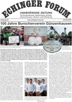 100 Jahre Burschenverein G&uuml;nzenhausen - UNABH&Auml;NGIGE ZEITUNG - Echinger-Forum