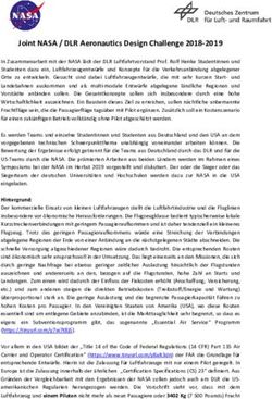 Joint NASA / DLR Aeronautics Design Challenge 2018-2019