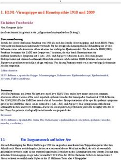 H1N1-Virusgrippe und Hom&ouml;opathie 1918 und 2009