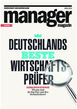 EXKLUSIVSTUDIE die Big Four und ihre Wie gut sind Herausforderer? - APRIL 2018