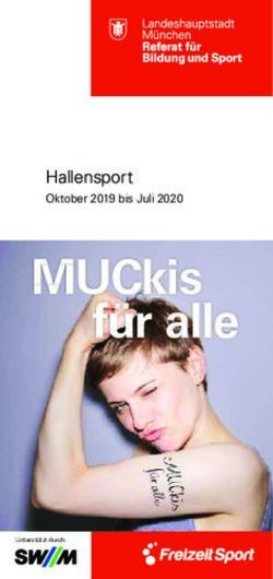 MUCkis f&uuml;r alle Hallensport - Oktober 2019 bis Juli 2020 - muenchen.de