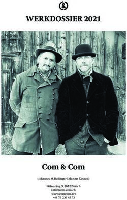 WERKDOSSIER 2021 - Com & Com - johannes m. hedinger