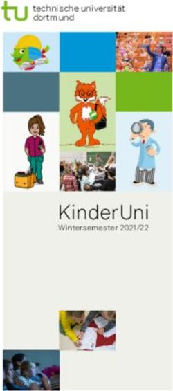KinderUni - technische universit&auml;t dortmund - TU Dortmund