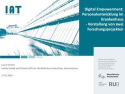 Digital Empowerment: Personalentwicklung im Krankenhaus - Vorstellung von zwei Forschungsprojekten - Laura Schr&ouml;er Institut Arbeit und Technik ...