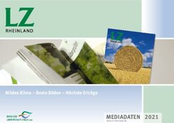 MEDIADATEN 2021 Mildes Klima - Beste Böden - Höchste Erträge - Rheinischer Landwirtschafts-Verlag