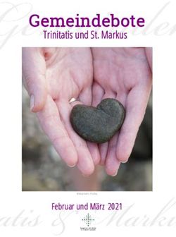 Gemeindebote Trinitatis und St. Markus - Februar und März 2021