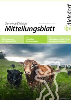 Mitteilungsblatt Gemeinde Dielsdorf - Wahl Sonntag 20. Oktober 2019