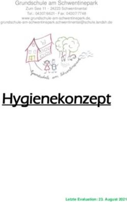 Hygienekonzept - Grundschule am Schwentinepark