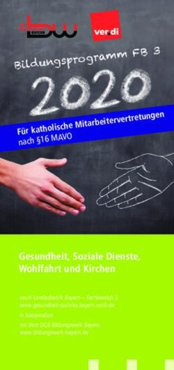 Bildungsprogramm FB 3 - DGB Bildungswerk Bayern