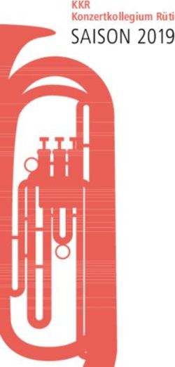 SAISON 2019 KKR Konzertkollegium R&uuml;ti - Gemeinde R&uuml;ti ZH